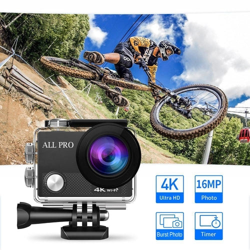NexaCam Pro 4K Actionkamera med WiFi & Fjärrkontroll