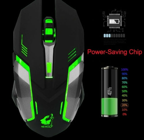 NexaStealth Trådlös RGB Gamingmus