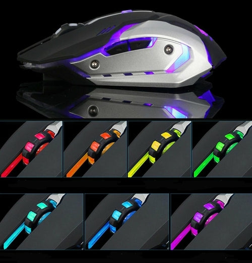 NexaStealth Trådlös RGB Gamingmus