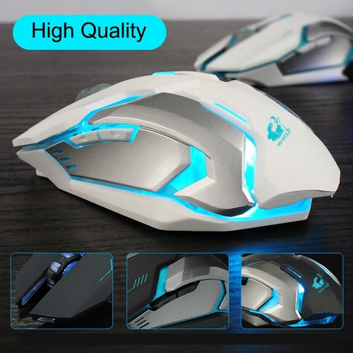 NexaStealth Trådlös RGB Gamingmus